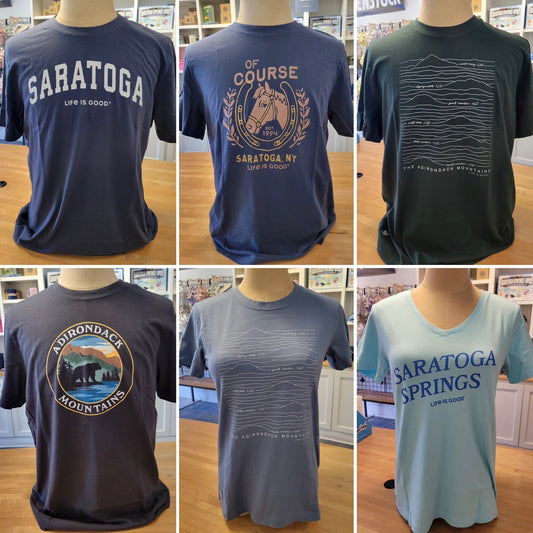 Select Saratoga and ADK Tees are Available on SaratogaOutdoors.com!