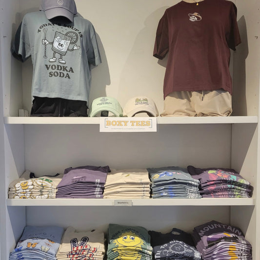 New Summer Designs in Our Boxy Tee Fit!