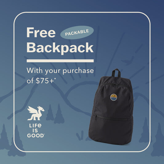 Take Home a Packable Backpack When You Spend $75+